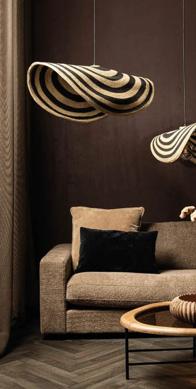 Loulou Natuurlijke zeegras golvende hanglamp S by PTMD