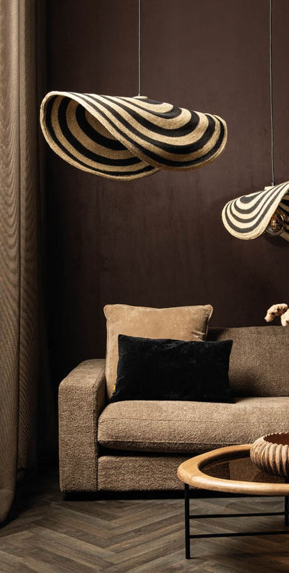 Loulou Natuurlijke zeegras golvende hanglamp S - depauwwonen