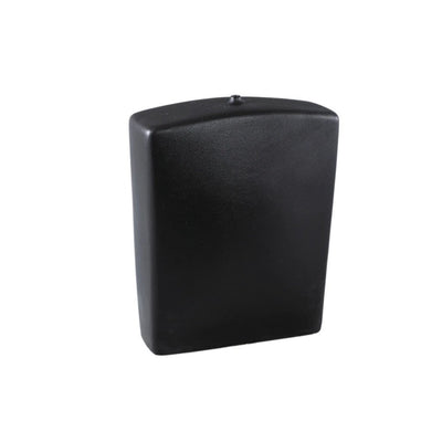 Janettee Zwarte rechthoekige keramische fles S by PTMD