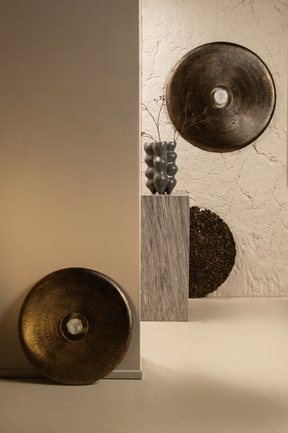 Sandee Gold gegoten aluminium wandpaneel zonnestraal M - depauwwonen