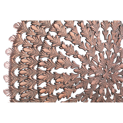 Xavery Koperen ronde ijzeren wandpaneel met uitgesneden uitstraling S - depauwwonen