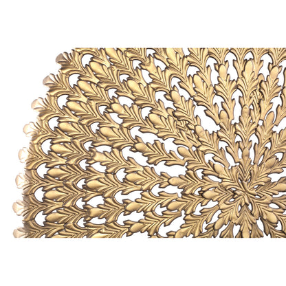 Xavery Bronzen ronde ijzeren wandpaneel met uitgesneden uitstraling L - depauwwonen