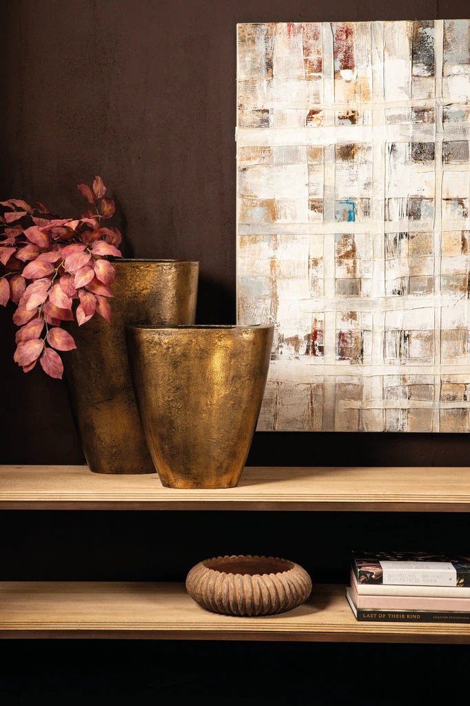 Qasem Pot Brass laag by PTMD