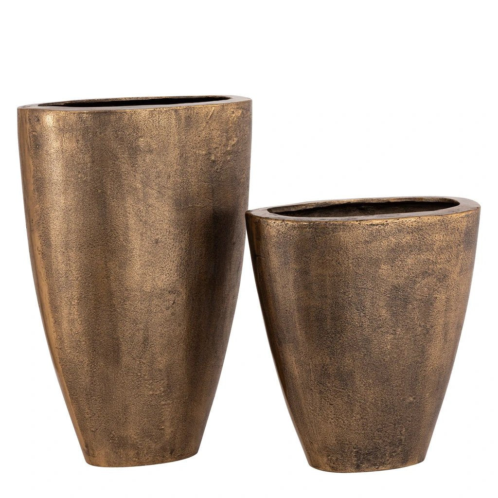 Qasem Pot Brass laag by PTMD