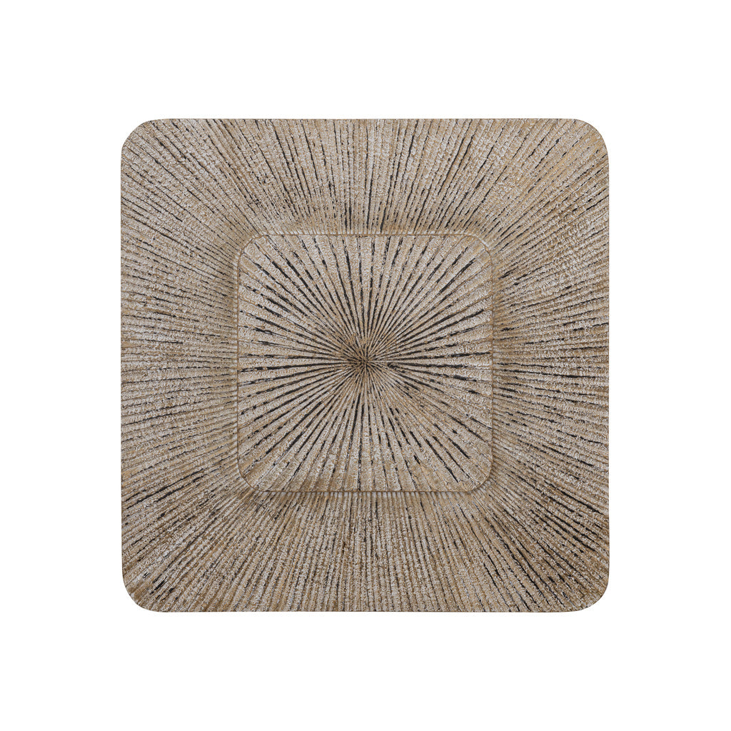 Dishita Cream vierkante MDF wandpaneel geribbeld klein - depauwwonen