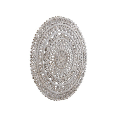 Farris Cream ronde MDF wandpaneel gesneden S by PTMD