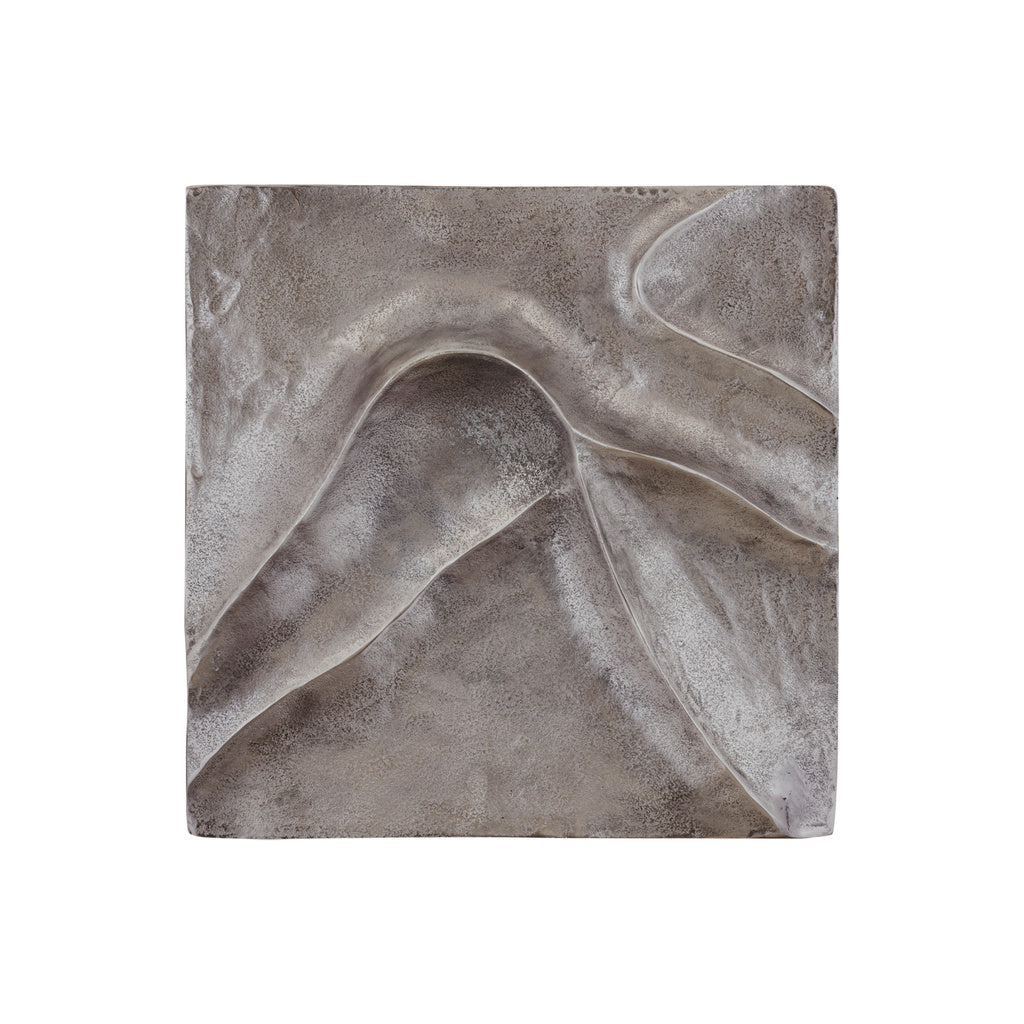 Gihan Nickle gegoten aluminium wandpaneel met golflijnen M - depauwwonen