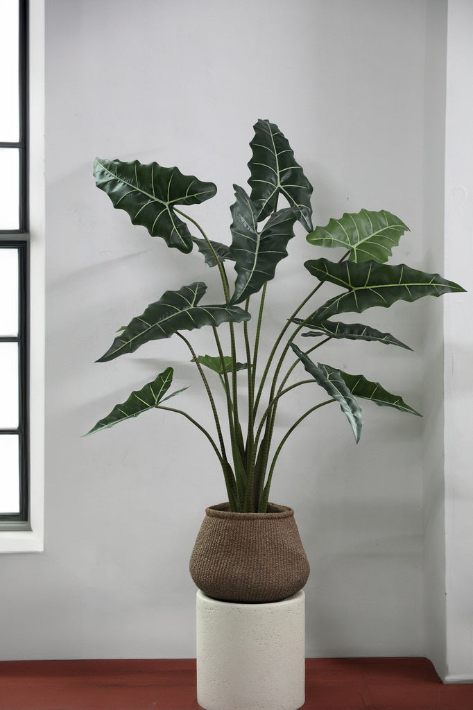 Groene Alocasia kunstplant in pot – L - depauwwonen