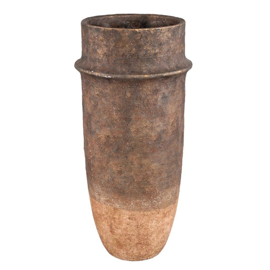 Christenee tweekleurige cementen pot XL by PTMD