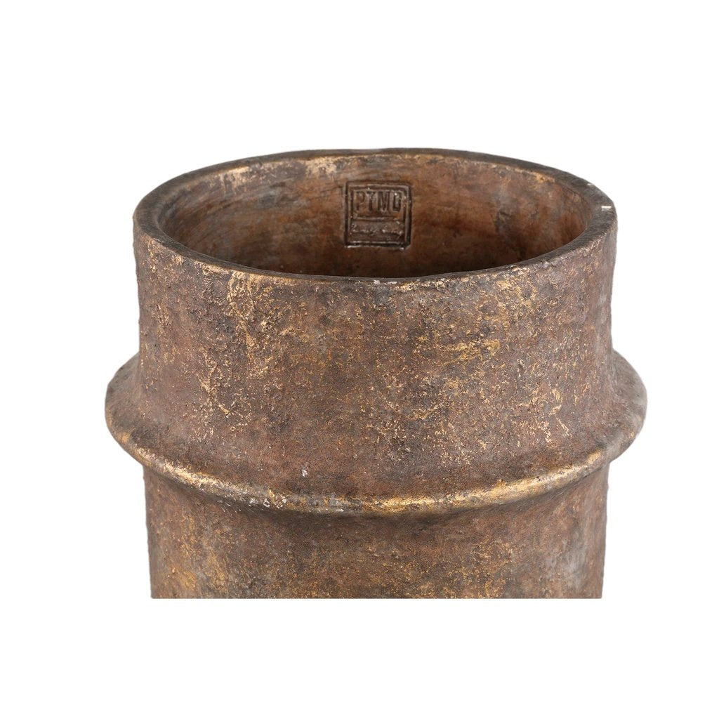 Christenee tweekleurige cementen pot XL by PTMD