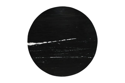 Diro Zwarte Marmeren 3-bal salontafel rond - depauwwonen