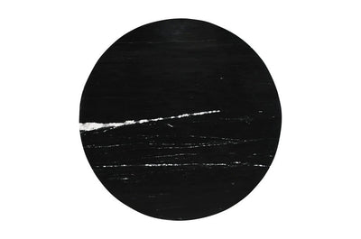 Diro Zwarte Marmeren 3-bal salontafel rond by PTMD