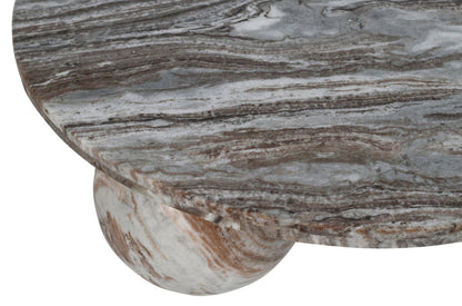 Diro Beige Marmeren 3-bal salontafel rond - depauwwonen