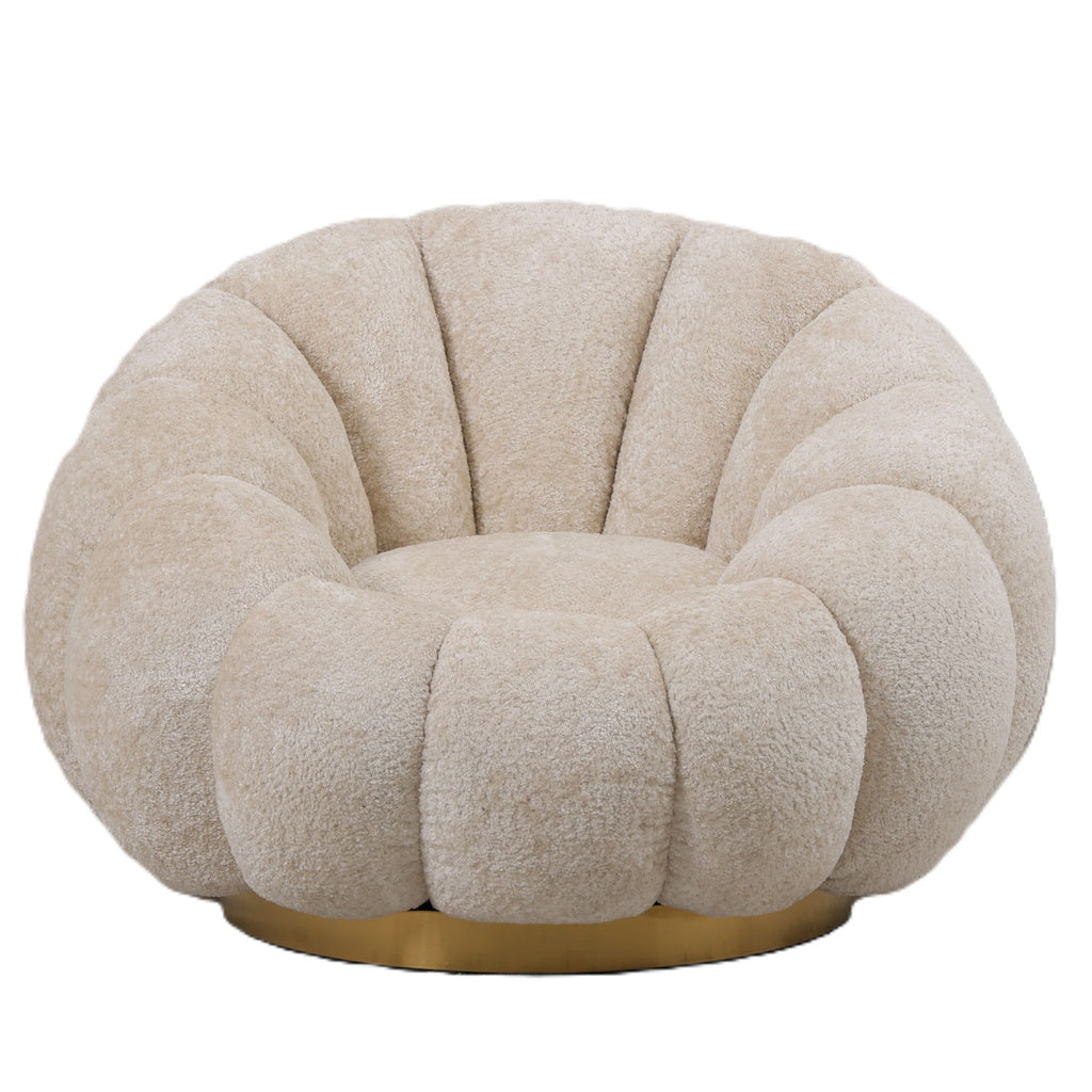 Daisy Fauteuil Cream met draaivoet - depauwwonen
