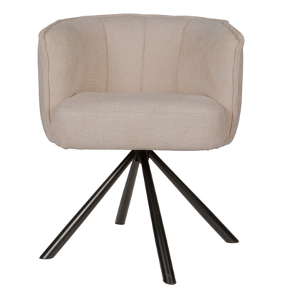 Como eetkamerstoel draaibaar roomwit by PTMD