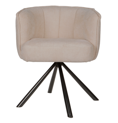 Como eetkamerstoel draaibaar roomwit - depauwwonen