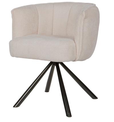 Como eetkamerstoel draaibaar roomwit by PTMD