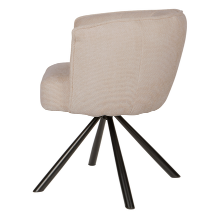 Como eetkamerstoel draaibaar roomwit - depauwwonen