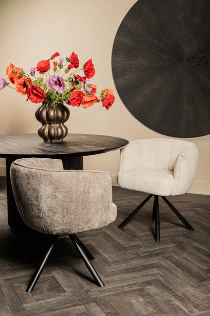 Como eetkamerstoel draaibaar roomwit - depauwwonen