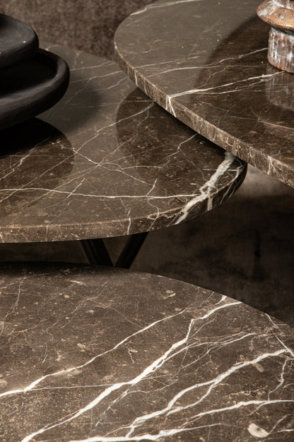 Skippy salontafel bruin marmer - depauwwonen