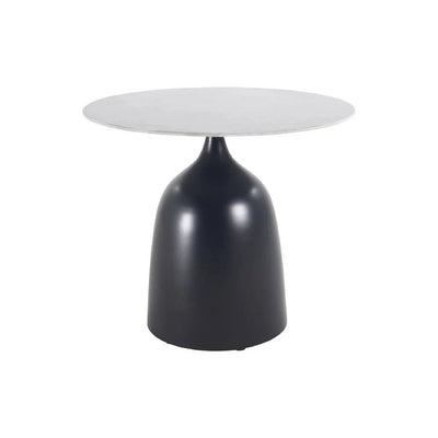 Anna Antracite Smooth Metal Sidetable with ceramic by PTMD