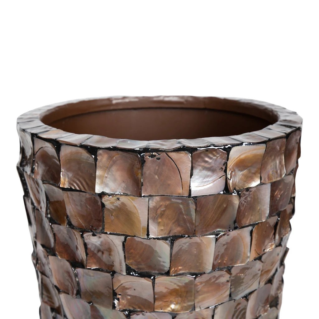 Daven Bronzen poly shell pot rond hoog M by PTMD