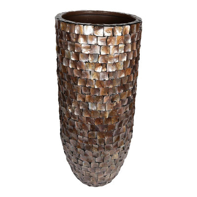Daven Bronzen poly shell pot rond hoog XL by PTMD