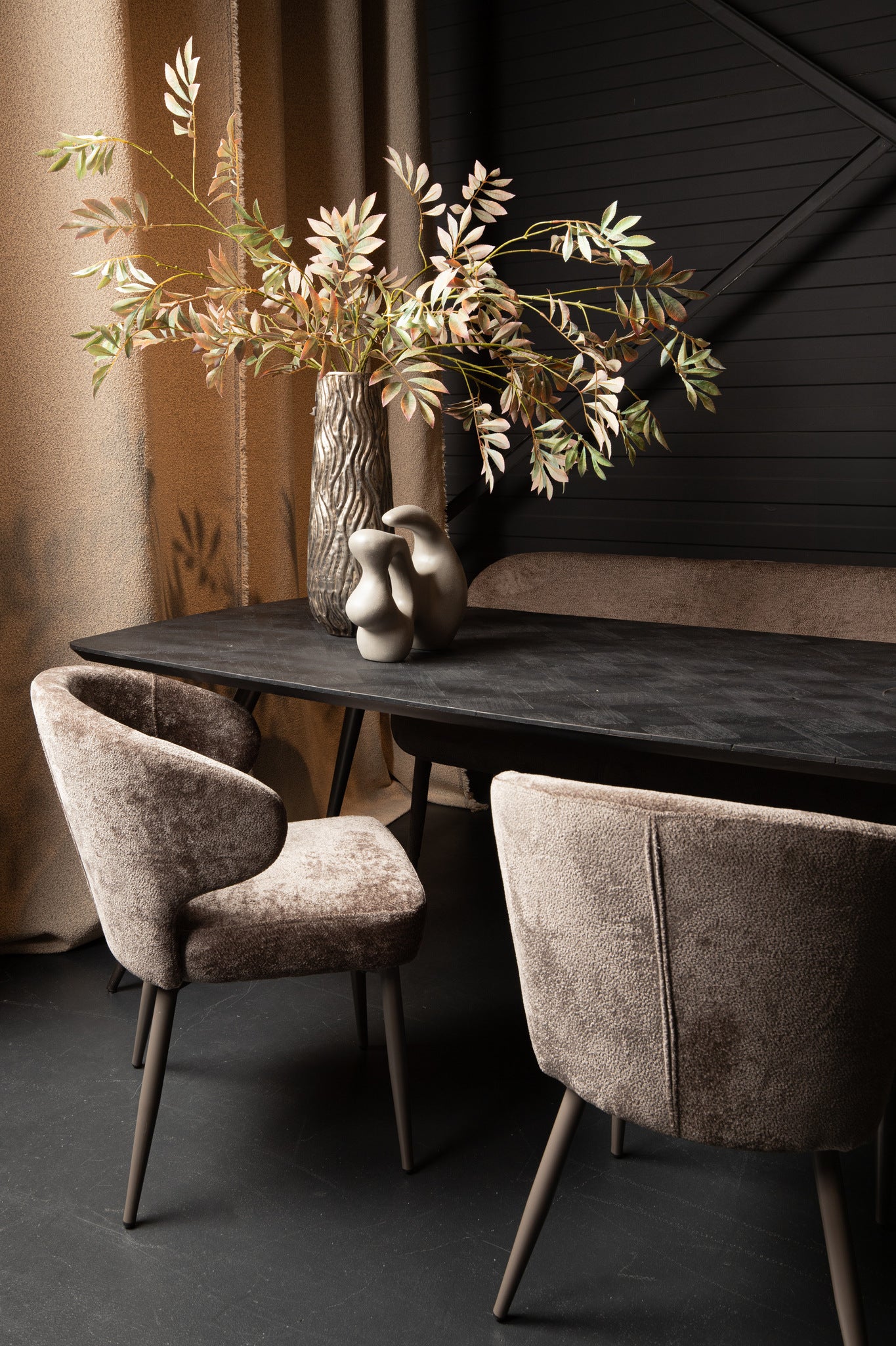 Ares Mocca Eetkamerstoel Aphrodite 7 Klei Poot (set van 2) - depauwwonen