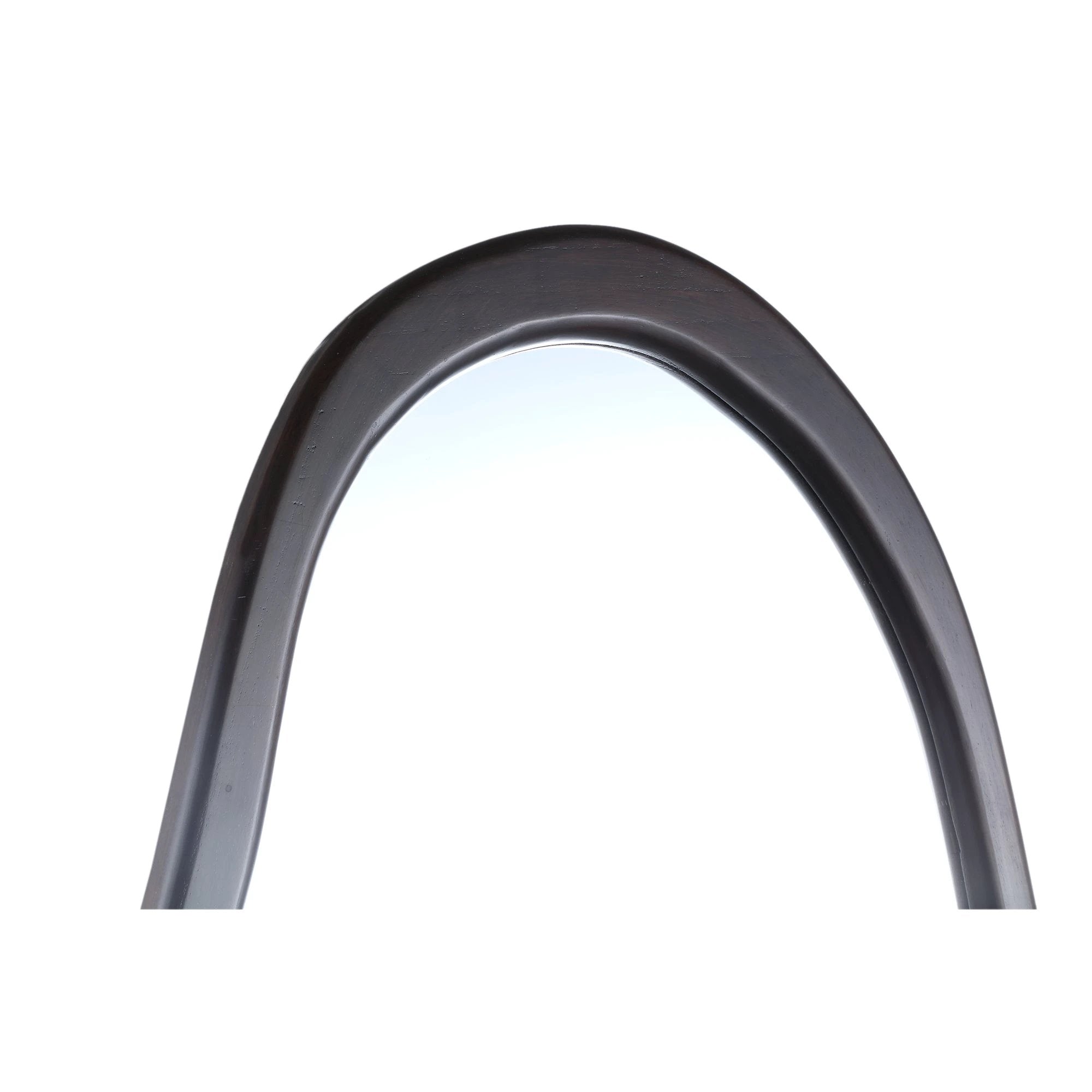 Barragh Bruine Massief Houten Organische Spiegel Ovaal by PTMD