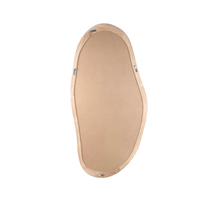 Barragh Natuurlijke Massief Houten Organische Spiegel Ovaal by PTMD