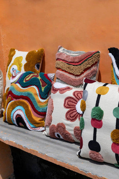 Bethanie Gele Rechthoekige kussens by PTMD