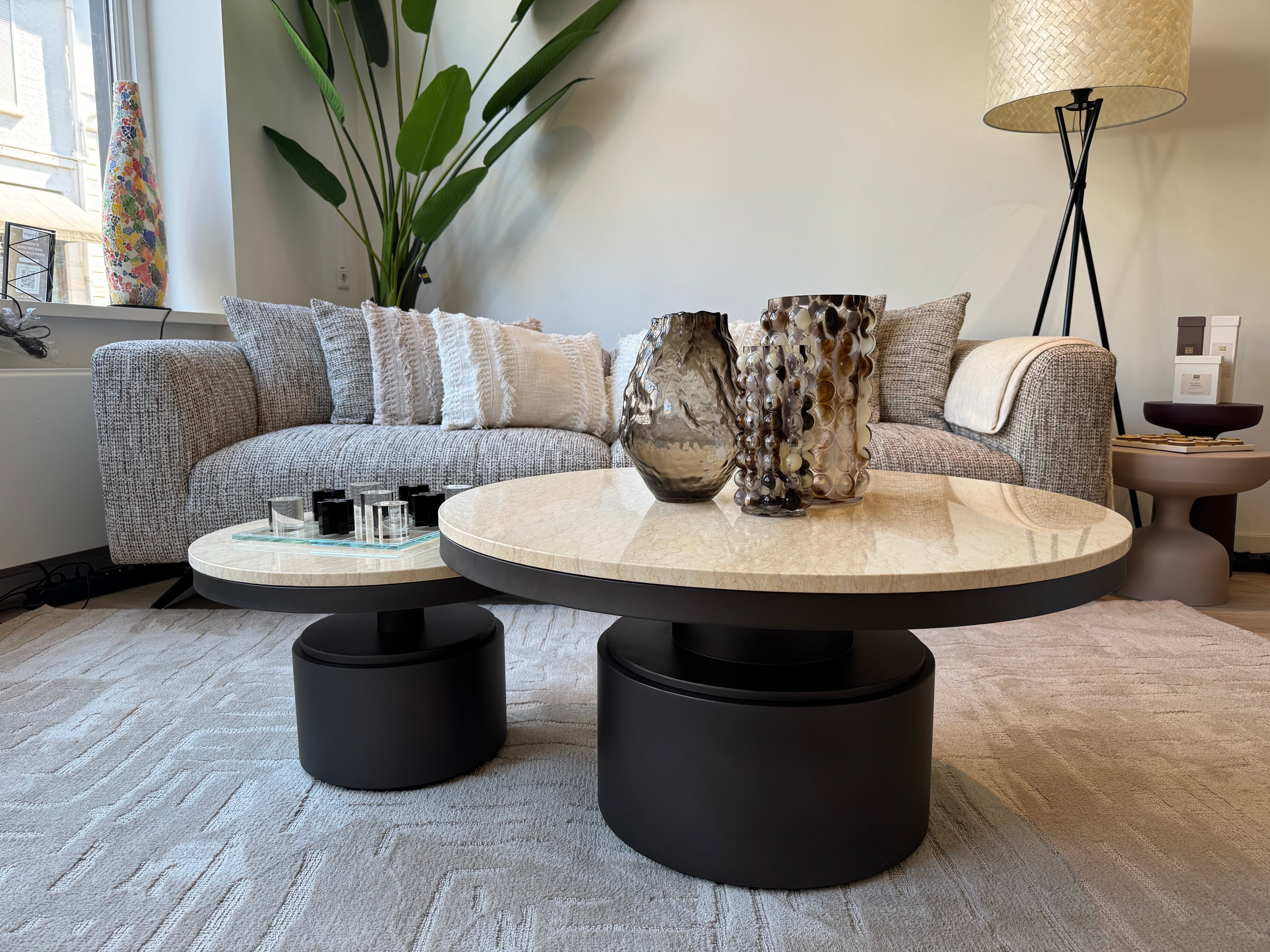 Bregt Salontafel Laag Beige Marmer - depauwwonen