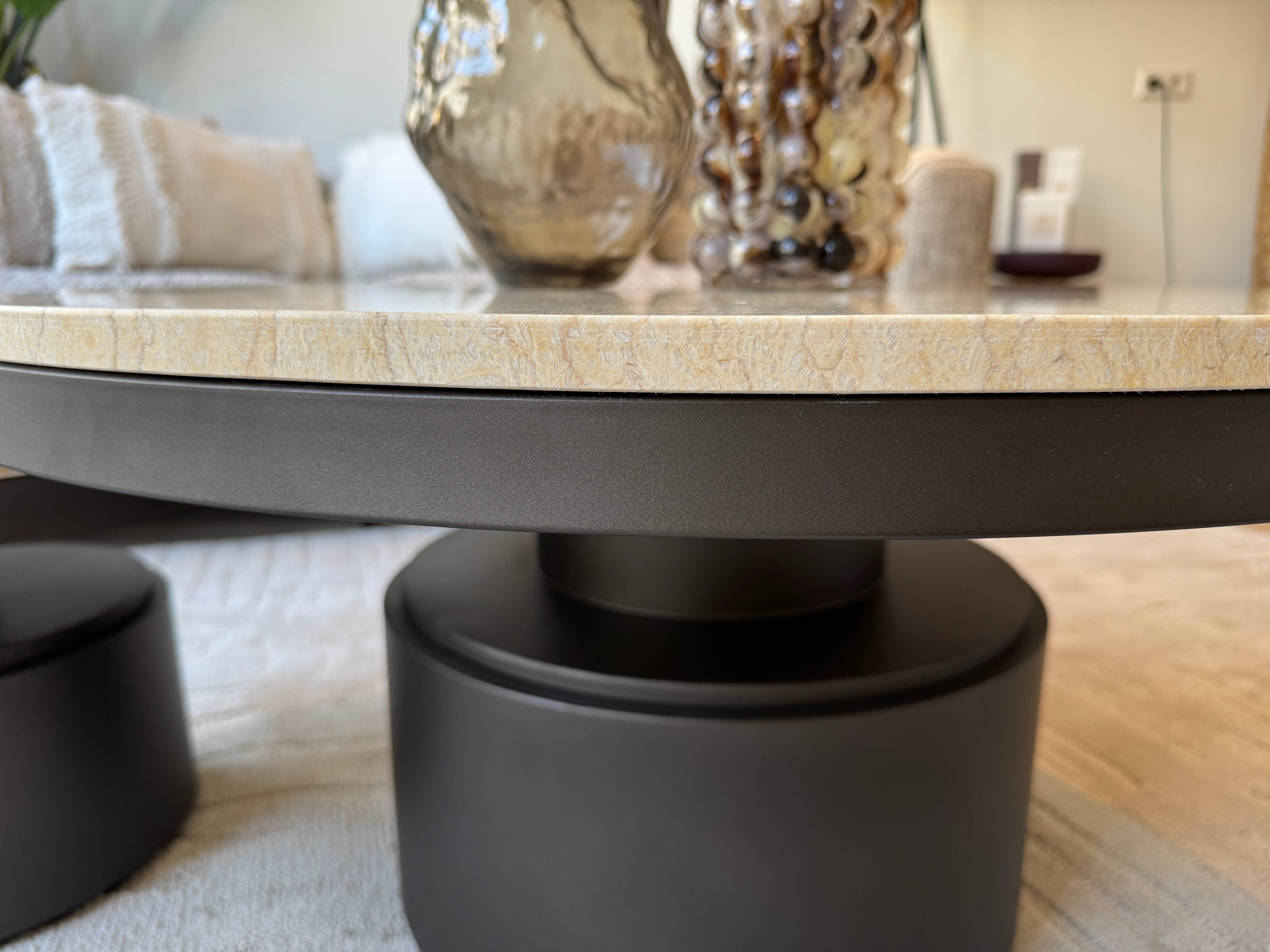 Bregt Salontafel Laag Beige Marmer - depauwwonen