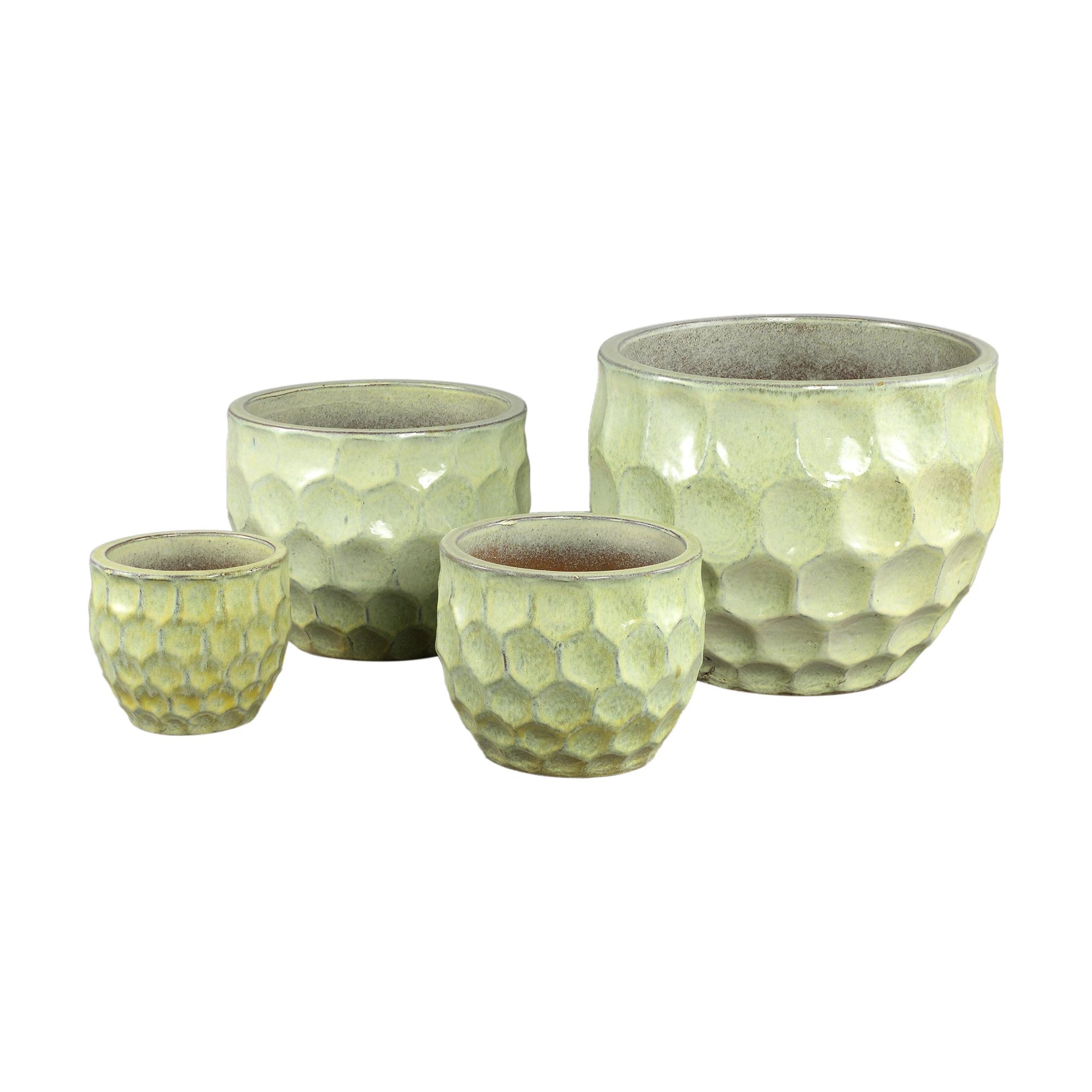 Charlie Gele Keramische Ronde Pot Cirkels SV4 by PTMD