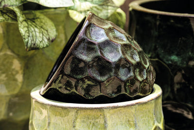 Charlie Gele Keramische Ronde Pot Cirkels SV4 by PTMD