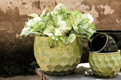 Charlie Gele Keramische Ronde Pot Cirkels SV4 by PTMD