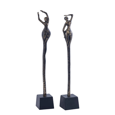 Ciwan Antieke Bronzen Gegoten Vrouwenstandbeeld B by PTMD