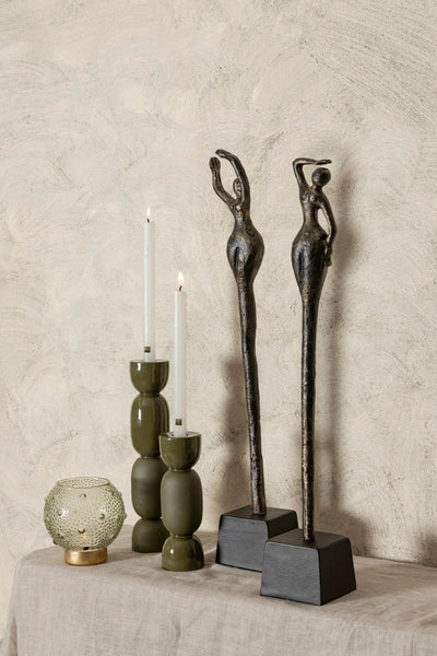 Ciwan Antieke Bronzen Gegoten Vrouwenstandbeeld B by PTMD