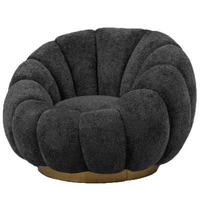 Daisy Fauteuil Antraciet met draaivoet by PTMD