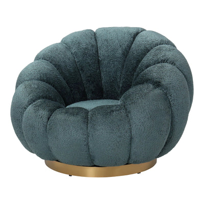 Daisy Fauteuil Teal met draaivoet by PTMD