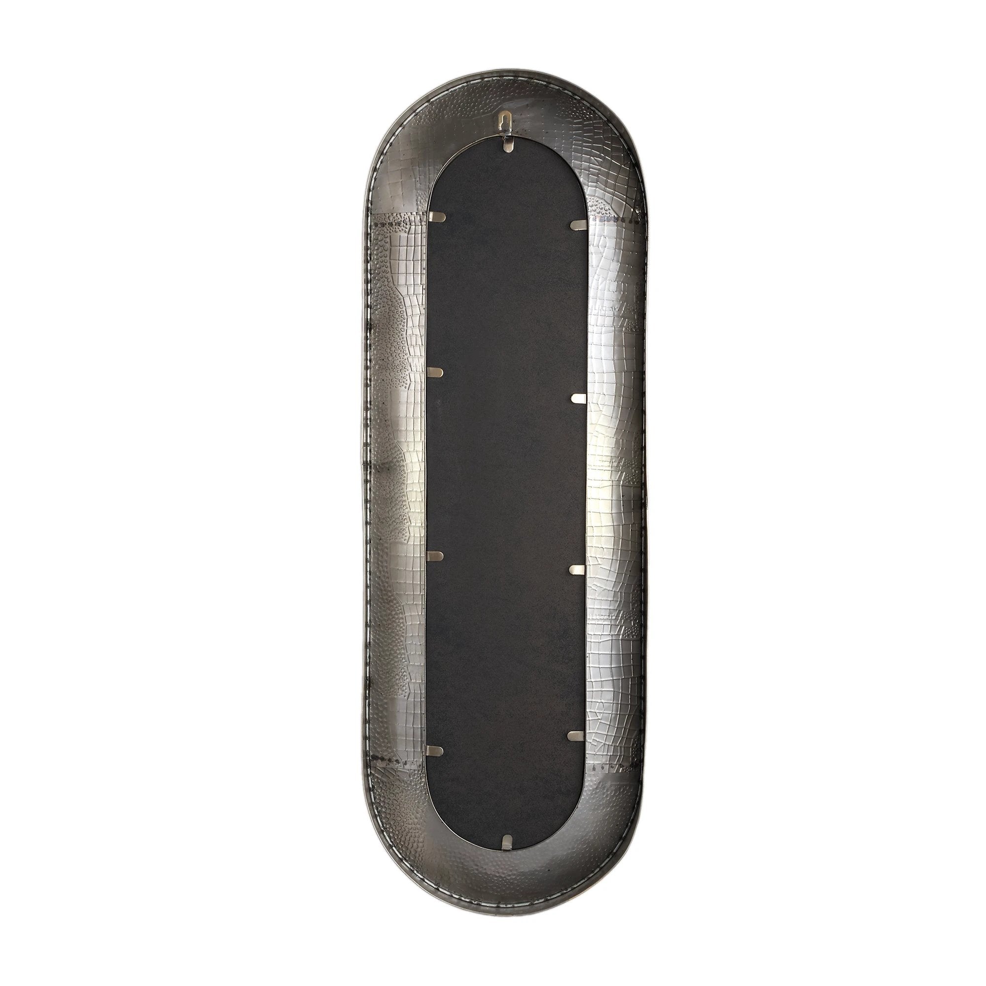 Darcio Goud IJzer Krokodillenprint Spiegel Ovaal by PTMD