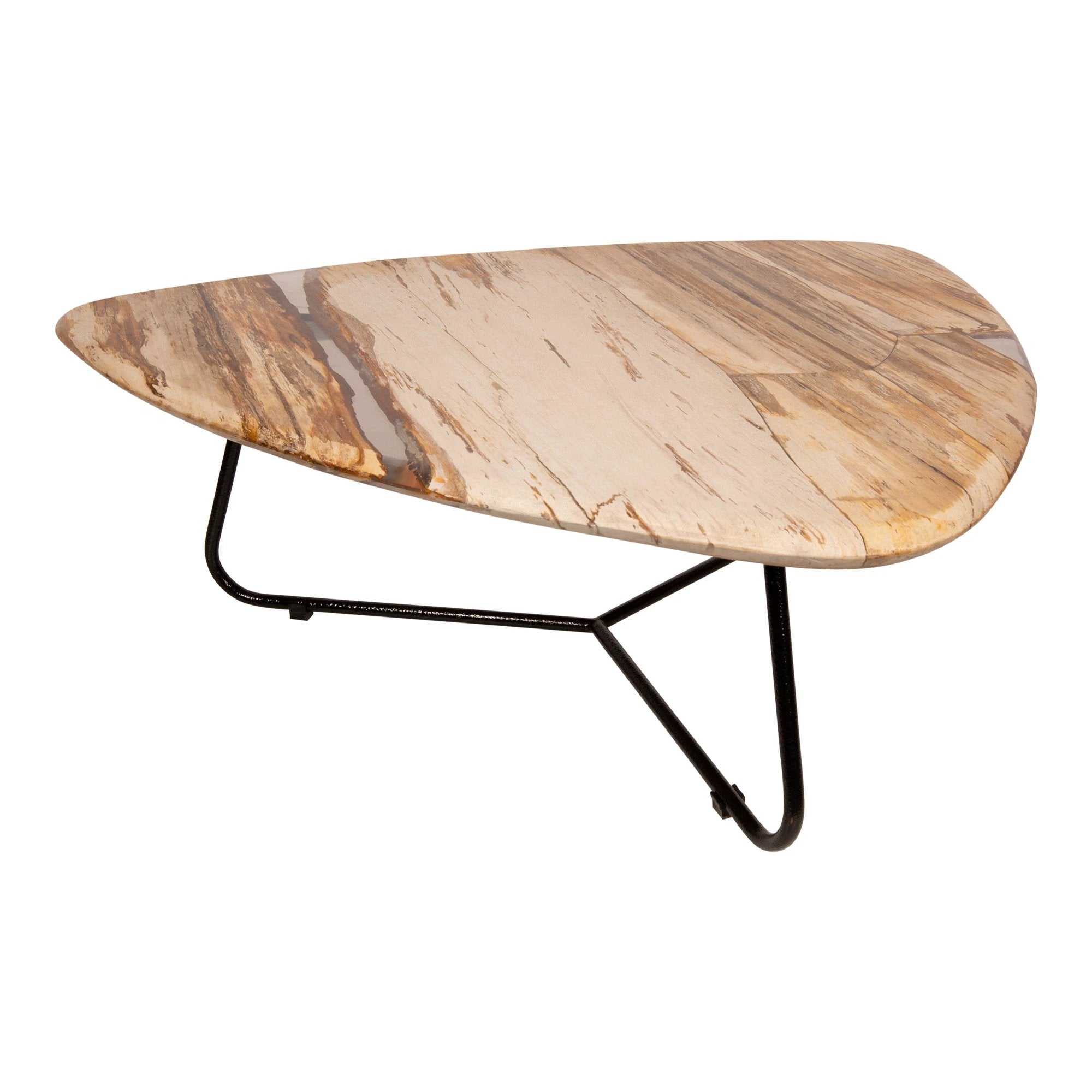 Deeba Salontafel Versteend Hout 95cm by PTMD