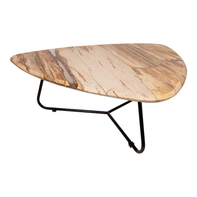 Deeba Salontafel Versteend Hout 95cm by PTMD