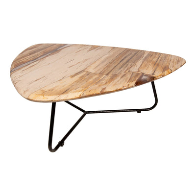 Deeba Salontafel Versteend Hout 95cm by PTMD