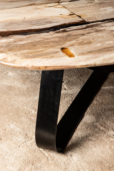 Deeba Salontafel Versteend Hout 95cm by PTMD