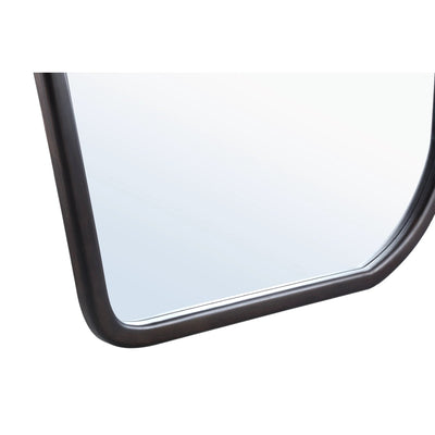 Denholm Bruine Massief Houten Grote Organische Spiegel by PTMD