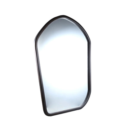 Denholm Bruine Massief Houten Grote Organische Spiegel by PTMD