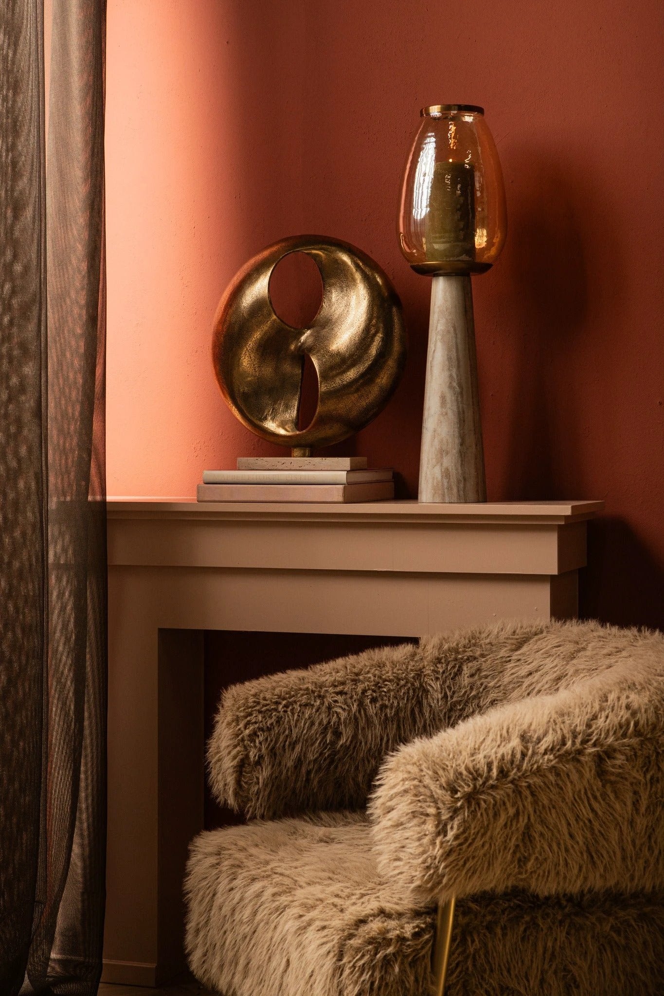 Deuie Messing Gegoten Aluminium Standbeeld by PTMD