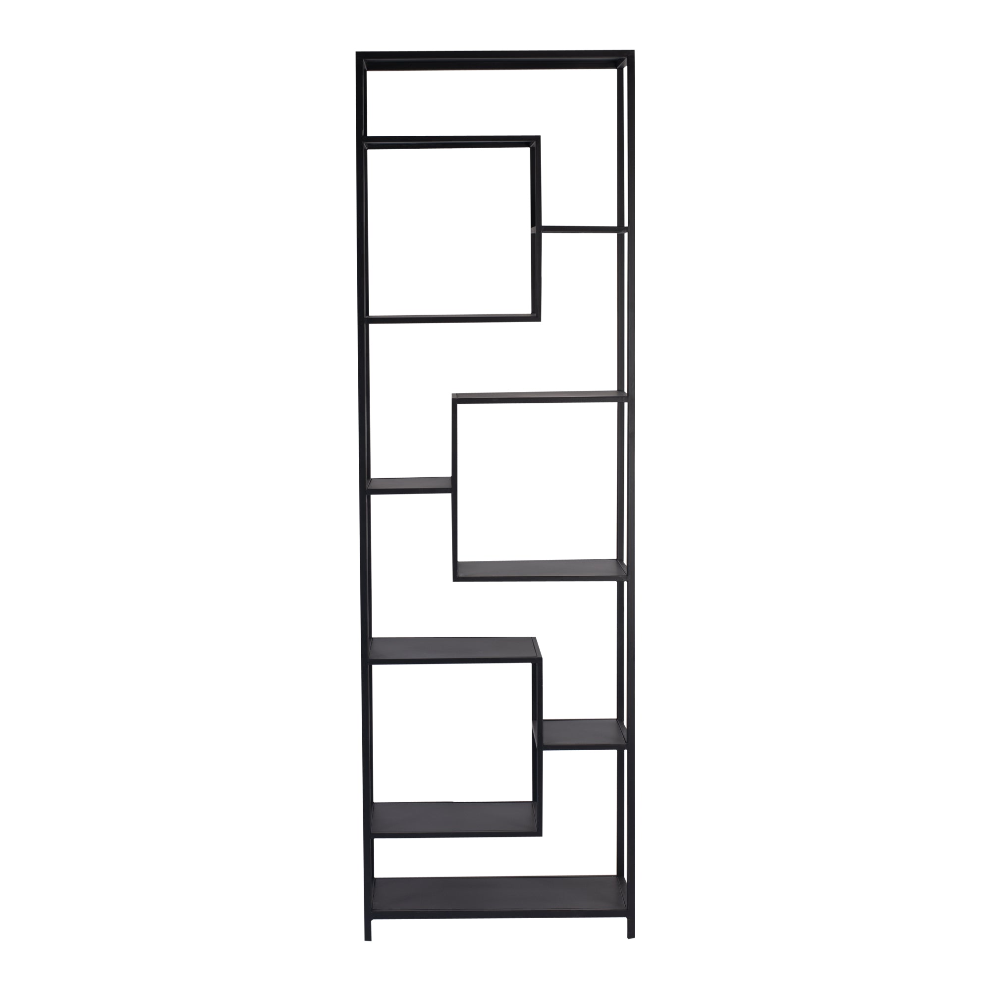 Duana Zwart IJzeren Open Kast Hoog - depauwwonen