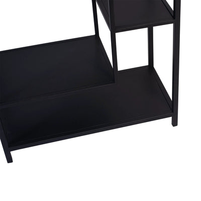 Duana Zwart IJzeren Open Kast Hoog by PTMD